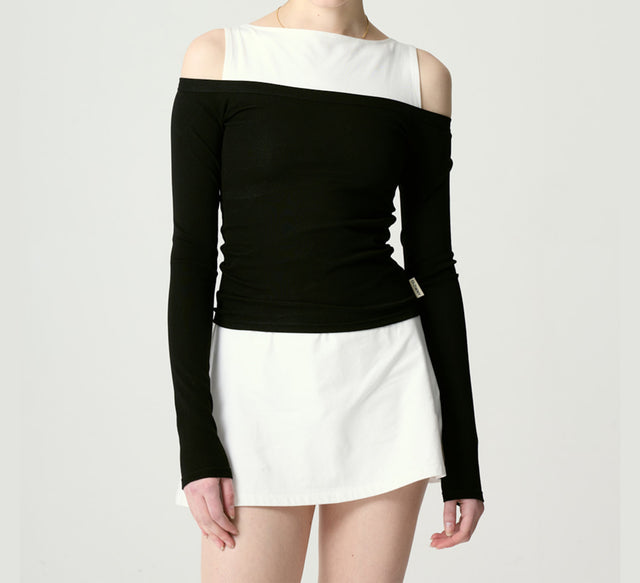 COLLECTION BOAT NECK A-LINE DRESS - Gray