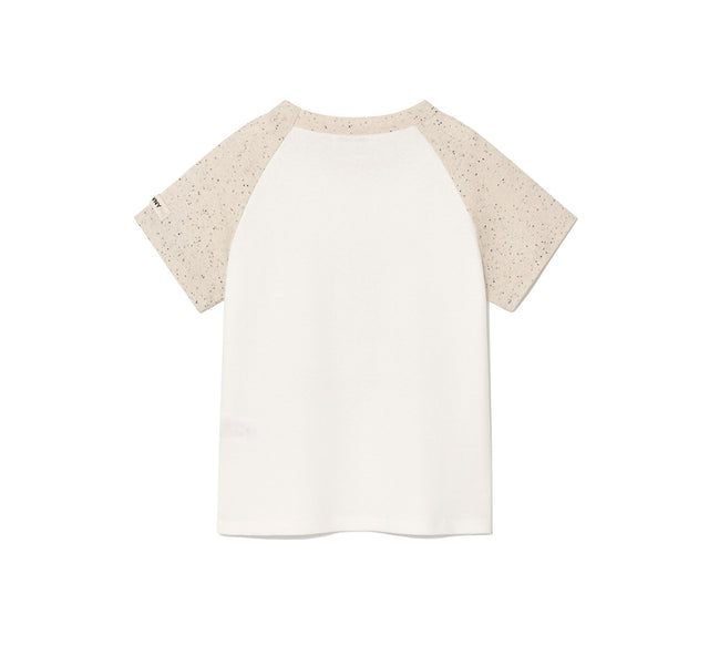 COLLECTION REGLAN CROP TEE - Gray