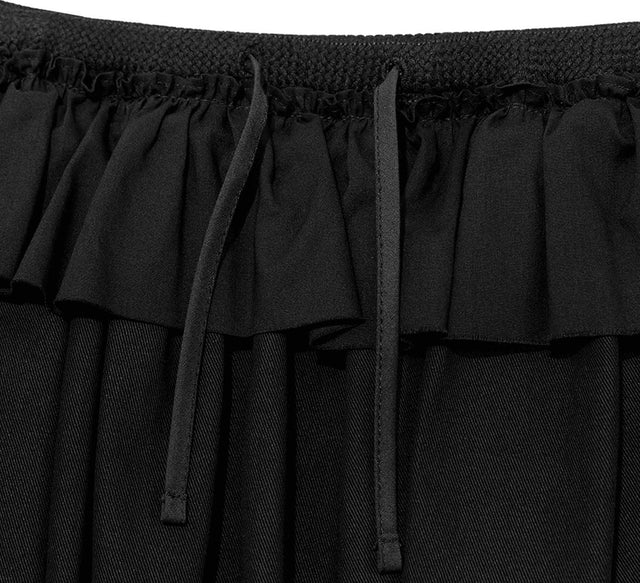 COLLECTION RUFFLE MINI SKIRT - Black