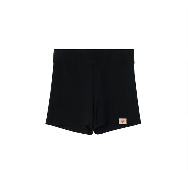 CLASSIC RIBBED SHORTS - Black