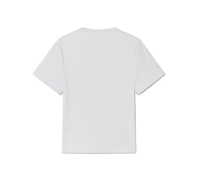 CLASSIC COZY RIB SHORT SLEEVE TEE - White