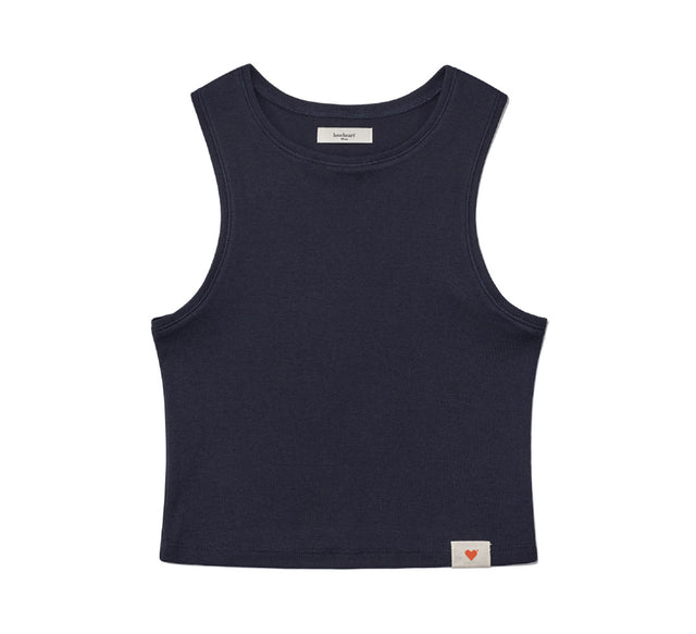 CLASSIC ROUND SLEEVELESS TEE - Dark Navy