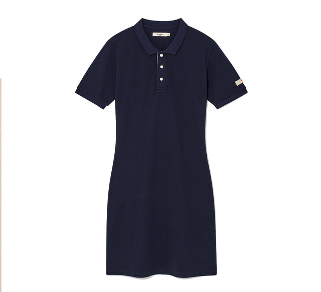 COLLECTION PREPPY STYLE POLO MINI DRESS - Dark Green