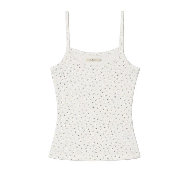 COLLECTION EYELET FLORAL TOP - Brown bloom