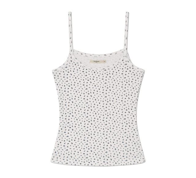 COLLECTION EYELET FLORAL TOP - Brown bloom