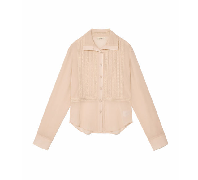 COLLECTION LONG SLEEVE BLOUSE - Peach