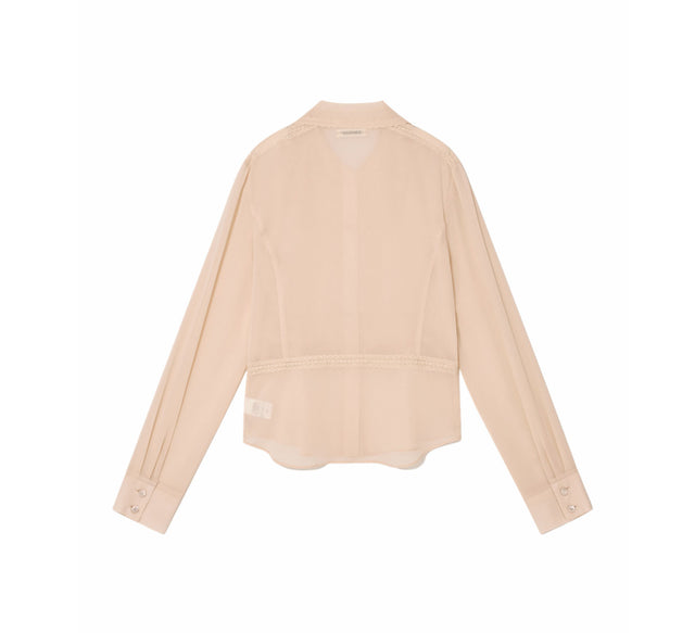 COLLECTION LONG SLEEVE BLOUSE - Peach