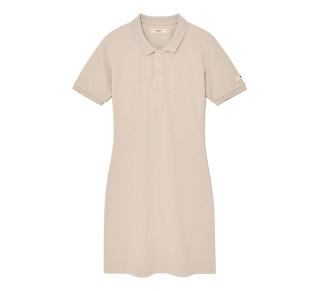 COLLECTION PREPPY STYLE POLO MINI DRESS - Ivory