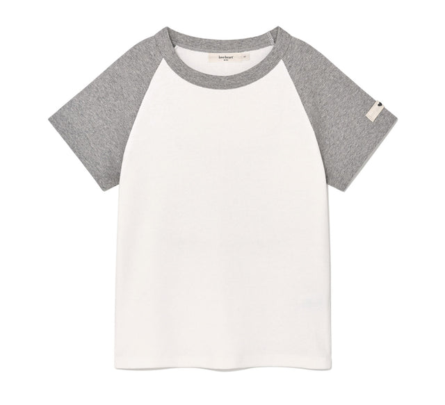 COLLECTION REGLAN CROP TEE - Dark Navy