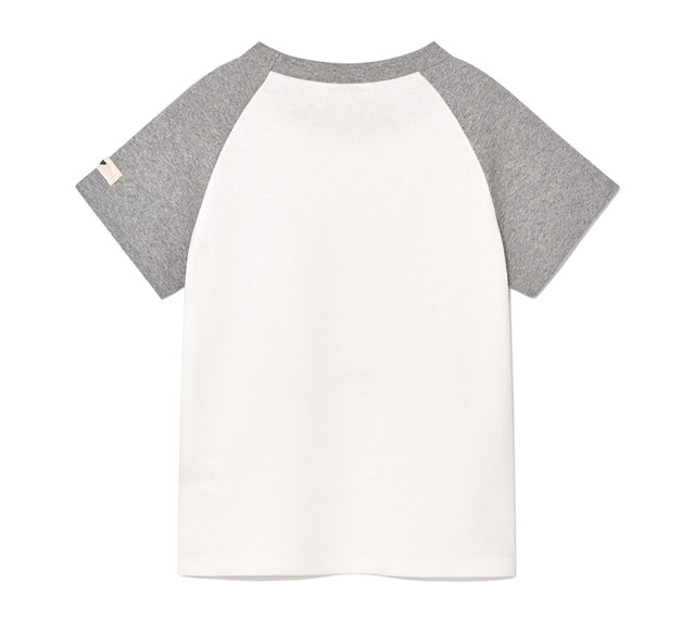 COLLECTION REGLAN CROP TEE - Gray