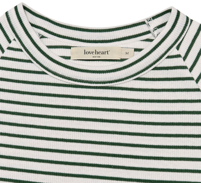 COLLECTION REGLAN STRIPED TEE - Ivory