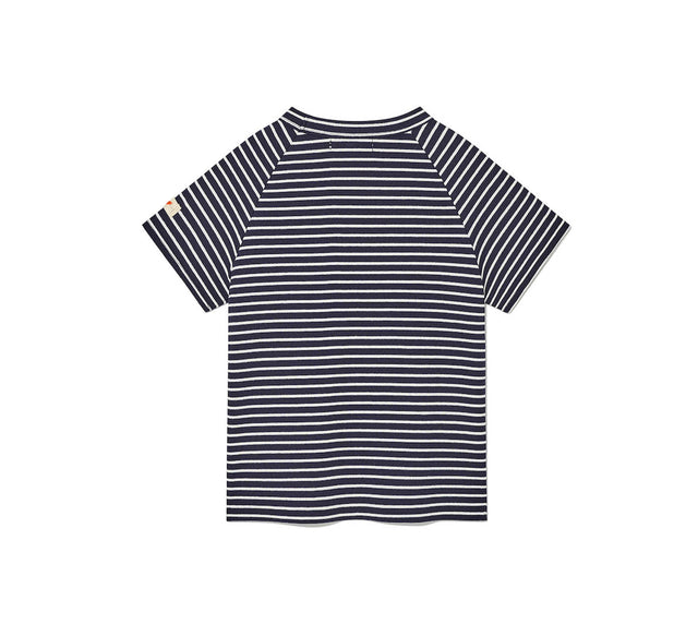 COLLECTION REGLAN STRIPED TEE - Dark Navy