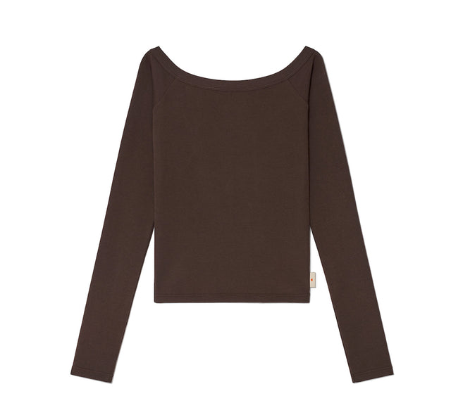 COLLECTION SHOULDER LONG SLEEVE - Brown