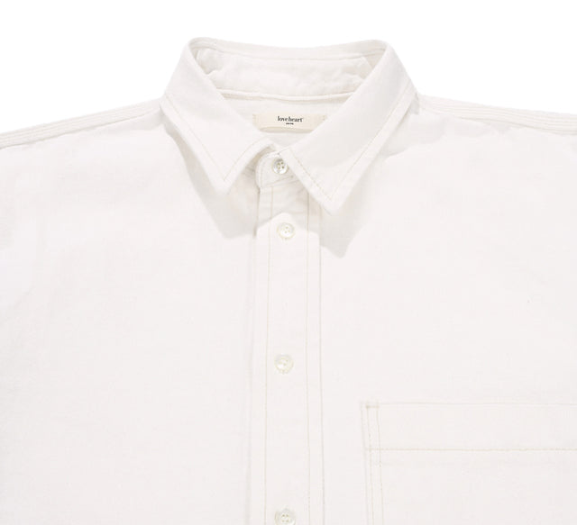 CLASSIC COTTON TWILL SHIRT - White