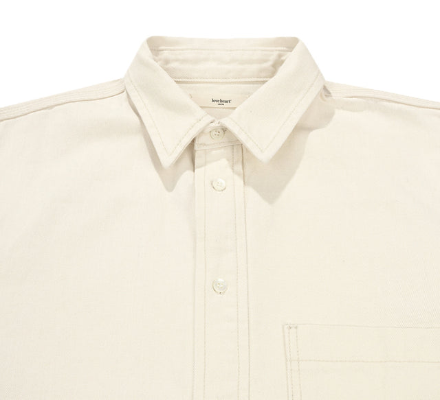 CLASSIC COTTON TWILL SHIRT - White