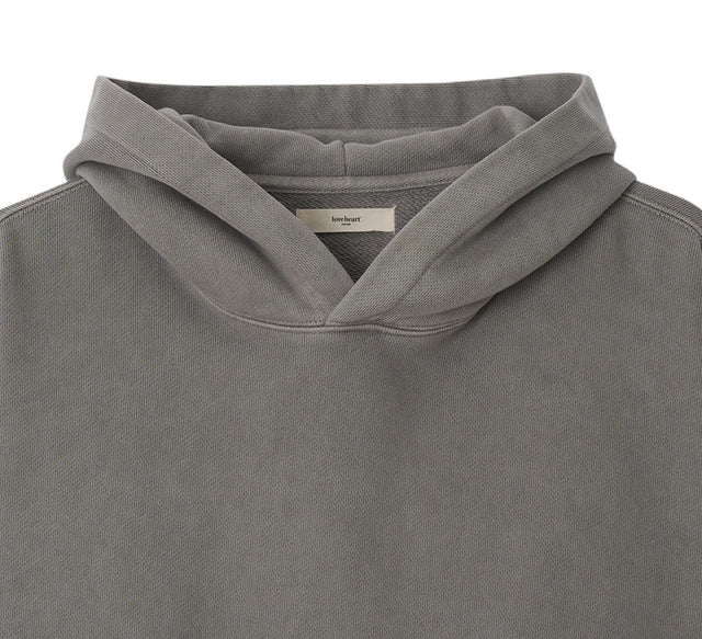 CLASSIC WASHED BOXY HOODY - Gray