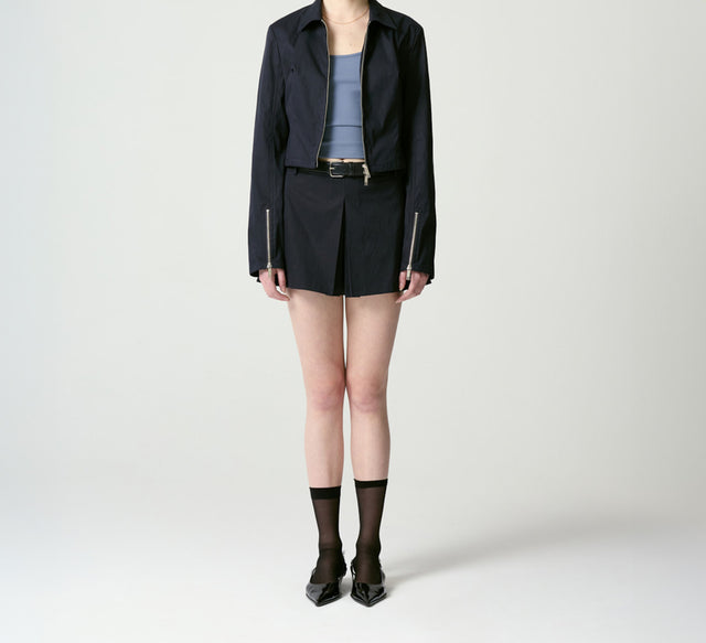 COLLECTION CROP JACKET - Dark Navy