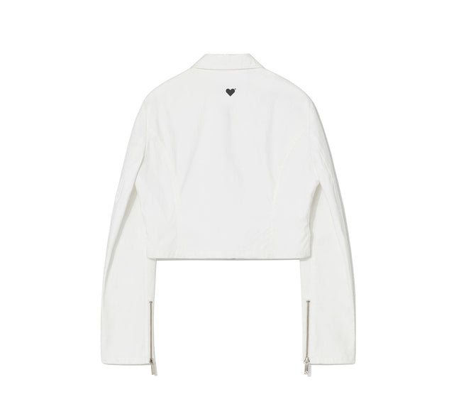 COLLECTION CROP JACKET - White