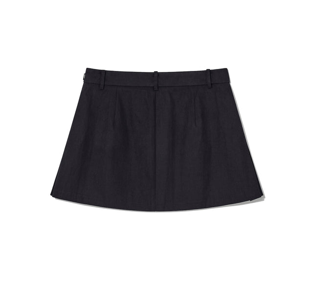 COLLECTION DROP MINI SKIRT - Black