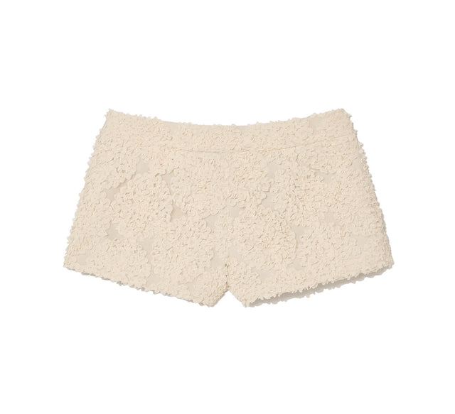 COLLECTION MICRO FLOWER SHORTS - Natural