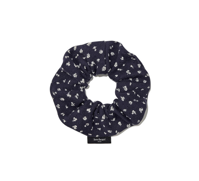 PROVINCE HAIR SCRUNCHIE - Cream yellow bloom