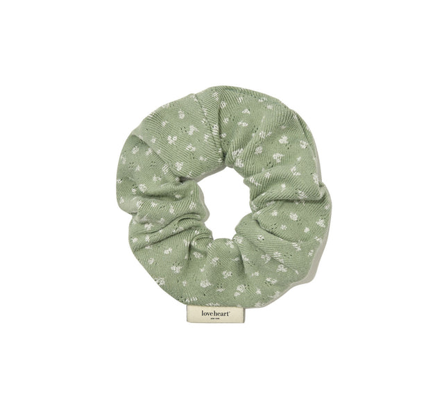 PROVINCE HAIR SCRUNCHIE - Cream yellow bloom