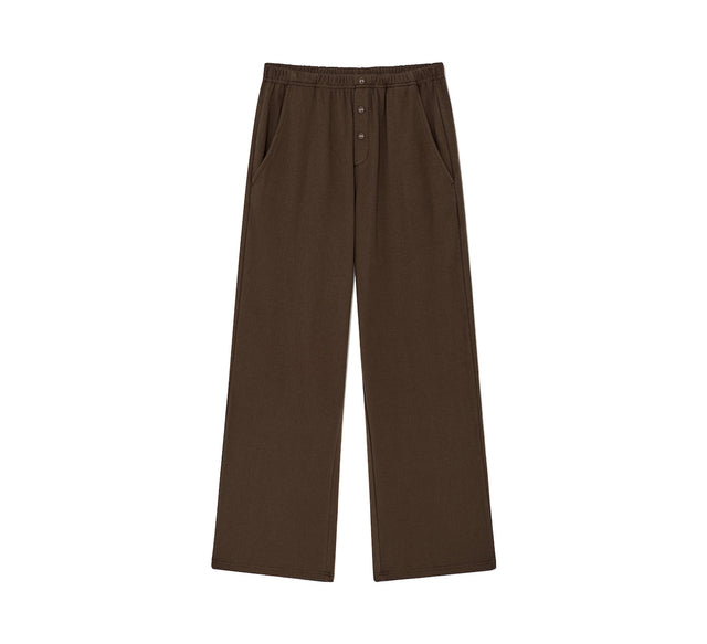 PROVINCE EYELET PANTS - Brown