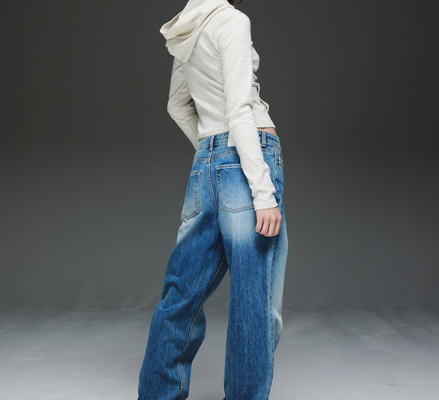 LH STRAIGHT SLIM JEAN - Deep Blue